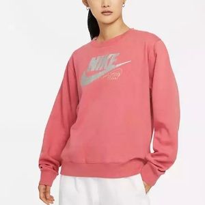 Nike Women’s Club Fleece Glitter Crewneck Sweatshirt